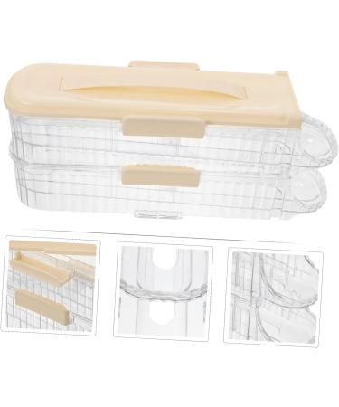 Mikikit Egg Storage Box Egg Holder Refrigerator Transparent Egg Racks The Pet Tray Drawer re-usable As Shown 32.00X13.90X10.20CM - Buy Online on GoSupps.com