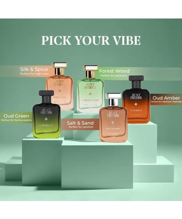 Jus't Herbs Relaxing Moss & Musk EDP Perfume for Men 50ml Long Lasting Up to 8 Hours Pure Fragrance Eau Da Parfum Mens Body Spray. - Buy Online on GoSupps.com