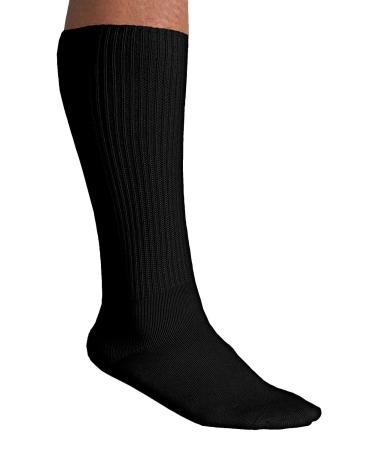 KingSize Men's Diabetic Over-The-Calf Socks XX-Large Big Black
