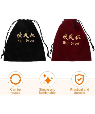 BRIGHTFUFU 2pcs Hair Dryer Storage Bag Travel Bags Hairdryer Storage Organizer Hair Blower Bag Wen Wan Handbag - Buy Online on GoSupps.com