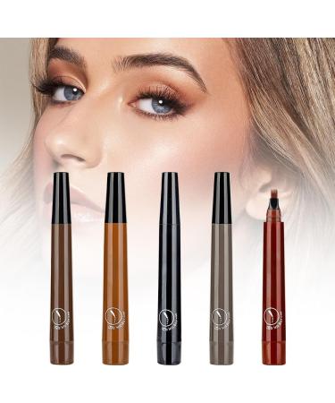 Makefullbeauty Eyebrow Pen Magic Eyebrow Pencil 3D Waterproof Microblading Eyebrow Pencil Contouring Pen Long Lasting Smudge Proof Creates Natural Looking Brows (Dark Brown) - Buy Online on GoSupps.com
