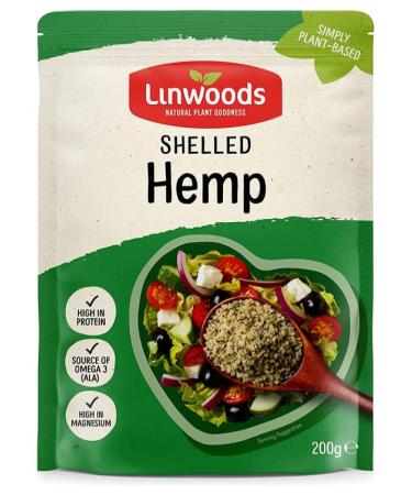 LINWOODS Pack of 3 peeled hemp seeds 225 g