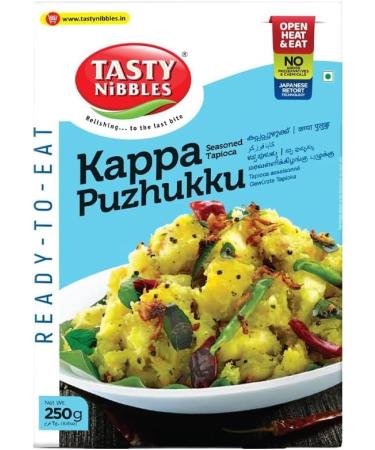 Seelans Indian Origin |Tasty Nibbles | Kappa Puzhukku | Seasoned Tapioca Maravallikkilanku Mashed And Steamed | Just Heat And Eat | Healthy 250G Pack Of 2