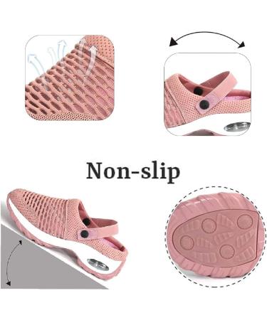 YUEWS Women Diabetic Walking Air Cushion Orthopedic Slip-On Shoes - Arch Support Mesh Mules Sandals - Buy Online on GoSupps.com