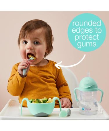 Uniquely Designed Toddler Cutlery Set in Pistachio - Fork and Spoon Combo - Buy Online on GoSupps.com