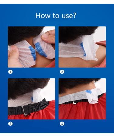 Buy 2 Rolls Disposable Barber Neck Strips - Hairdressing Neck Paper Wraps for Salon & Barber Shop | Stretchy & Convenient - International Shipping Available - Buy Online on GoSupps.com