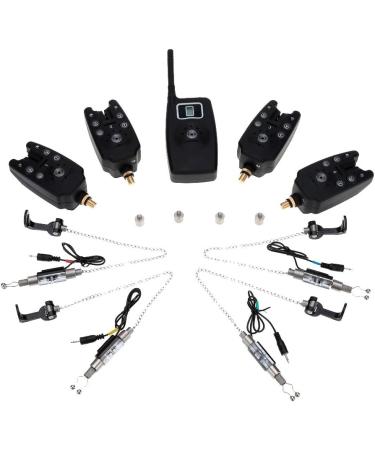 LIXADA Wireless Digital Fishing Alarm Set - LED Display 4 Gears + Recipients Portable Case - International Shipping Available - Buy Online on GoSupps.com