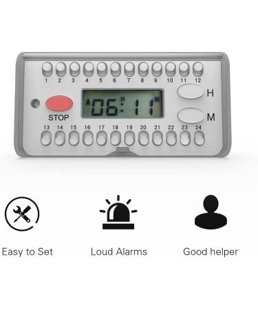 Fullicon Electronic Pill Reminder - 6 Daily Alarms for Timely Medication | International Shipping Available - Buy Online on GoSupps.com