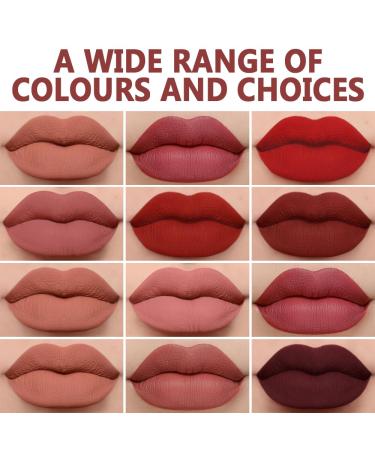 Shop 3 Colors Matte Liquid Lipstick Set - Long Lasting Waterproof Nude Lip Gloss for Women | Set#11 (3pcs - Buy Online on GoSupps.com