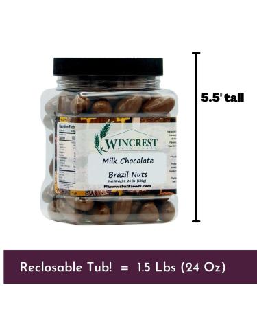 Milk Chocolate Brazil Nuts - Delicious 1.5 lb Tub | Buy Online Now - Buy Online on GoSupps.com