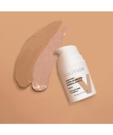 Volition Beauty Adaptint SPF 30 Mineral Shield - Warm Undertone Tinted Face Sunscreen - Vegan & Reef-Safe (50ml) - Buy Online on GoSupps.com