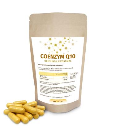 ERASVITAL Coenzyme Q10 Liposomal 200 mg per capsule 180 capsules for 6 months supply