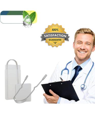 Tebinzi Tongue Scraping Tool for Adults | Stainless Steel U-Shaped Tongue Cleaner | Healthy Oral Hygiene & Bad Breath Solution | Includes Silver Travel Bag - Buy Online on GoSupps.com