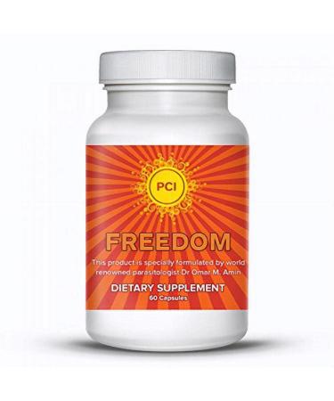 PCI Freedom Herbal Remedy: All-Natural GI Detox Toxin Filter Promotes Regularity Dietary Supplement Developed by Dr. Omar Amin for Optimal Health and Wellness- 60 Capsules