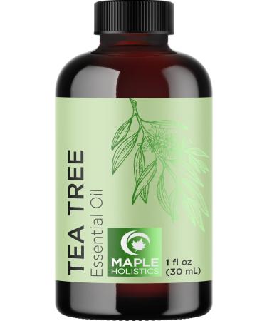 Pure Tea Tree Oil for Skin - 100% Pure Tea Tree Essential Oil for Scalp Care Aromatherapy and Natural Cleaning Solution - Super Potent Non GMO AAA Australian Tea Tree Oil for Hair Skin and Nails