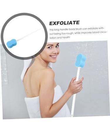 FOMIYES Soft Bath Loofah Sponges | Men's Body Scrubber & Shower Massage Brush | Long Handle for Elderly | 53x7cm - Buy Online on GoSupps.com