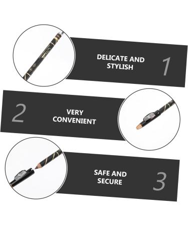 Healeved 4pcs Two-in-one Eyebrow Pencil Lady Tools Eyebrow Makeup Pencils Eyebrow Makeup Tools Brown Wooden - Buy Online on GoSupps.com