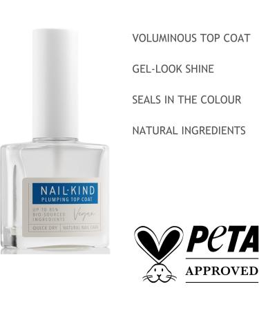 NAILKIND Plumping Top Coat - Mr Volume - Instant Gel-Look Shine - Voluminous Finish - Quick Dry Top Coat - Long Lasting Top Coat - Seals Nail Colour - Enhances Durability - 8ml Nail Plumping Top Coat - Buy Online on GoSupps.com