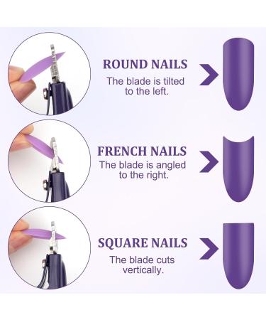 Upgade Acrylic Nail Clipper with Sizer Magnet Accurate Trimming Nail Clippers for Acrylic Nails Nail Tip Cutter Professional Stainless Steel Manicure Tool for Salon Home Nail Art - Buy Online on GoSupps.com
