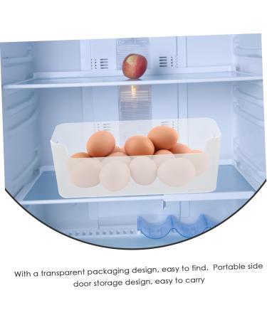 EXCEART 3pcs Small Shelf And Containers for Organizing Bin Fruit Container Size Holder Refrigerator Transparent 25.5X9.5X8.5CM - Buy Online on GoSupps.com