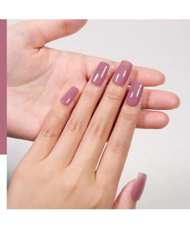 MAYCHAO 15ML Jelly Purple Gel Nail Polish - Translucent Soak-Off Nail Polish for Manicure Salon & DIY at Home - 0.5 OZ - Buy Online on GoSupps.com
