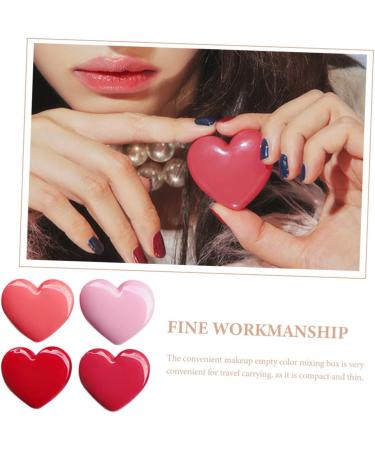 Beavorty 4pcs Lipstick Case with Mirror Cream Eyeshadow Diy Make up Containers Makeup Blush Plastic - Buy Online on GoSupps.com