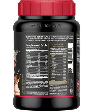ALLMAX CASEIN-FX Chocolate 2lb & Creatine Monohydrate Micronized Creatine Powder for Strength and Muscle Recovery Gluten Free & Fast Absorbing 400g - Buy Online on GoSupps.com