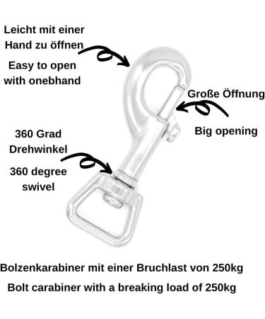 Twinkys Dog Style Tow Leash - 15m Black 20mm Wide for Dogs Up to 50kg - Made in Germany - Buy Online on GoSupps.com