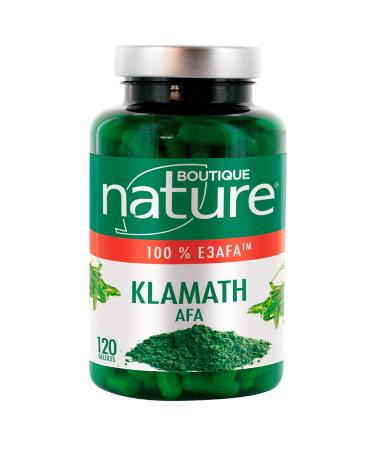 Boutique Nature - Food Supplement - Klamath Afa - 120 Vegetable Capsules - Helps to regain well-being, maintain or strengthen your body - Eco Format