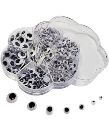 700 Googly Wiggle Eyes Self-Adhesive Assorted Sizes - DIY Scrapbooking Crafts - Black & White - Buy Online on GoSupps.com
