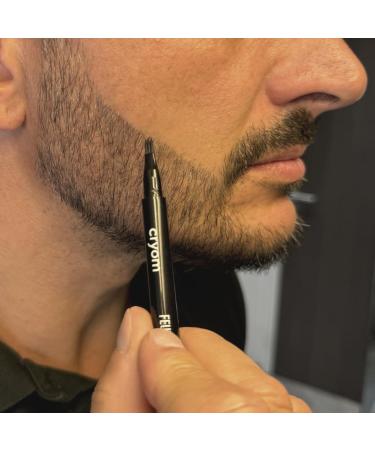 Cryom - Trident beard marker beard filler and thickener semi-permanent makeup for men dries instantly lasts 24 hours. No. 01: BLACK - Buy Online on GoSupps.com
