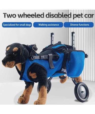 Dog Wheelchair for Small Dog Back Legs Adjustable Pets Cart with Wheels for Back Legs Assist Small Pets with Paralyzed Disabled Hind Limbs to Recover Mobility Dog Leg Brace and Hip Support (Yellow) - Buy Online on GoSupps.com