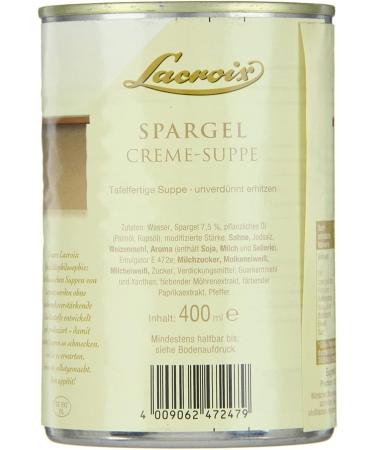  n.v. Lacroix Asparagus Cream Creamy Soup with Pieces of Asparagus 400 ml Pack of 3 - Buy Online on GoSupps.com