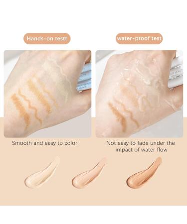 NewBang 3PCS Concealer Pencil Contour Highlighter Stick - Full Coverage Waterproof Pen for Dark Circles, Spots, Scars, Tattoos - 3 Count - Buy Online on GoSupps.com