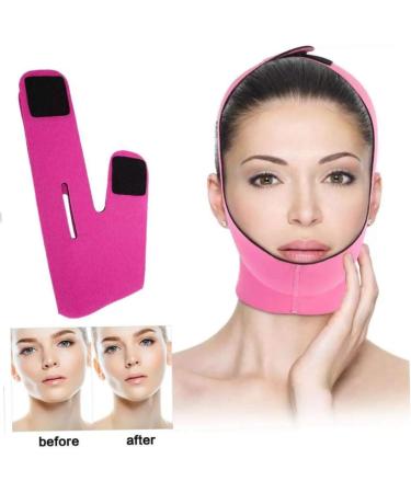 Face Slimming Strap Facial Slimming Mask Double Chin Reducer for Women Thin Neck Facelift Rose Red Double Chin Reducer - Buy Online on GoSupps.com