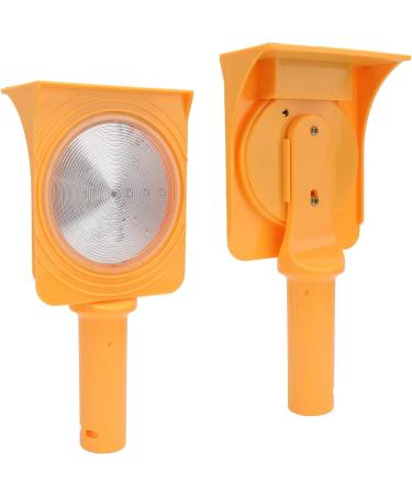 FafeICY Solar Warning Light - High Brightness LED Lamp with IP68 Protection | Portable Red & Blue Non-Synchronous Flashing Barrier Warning Light - Buy Online on GoSupps.com
