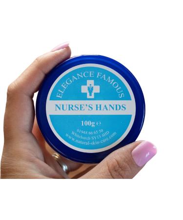 Nurses Hand Cream 100g by Elegance Natural Skin Care Repair Restore Nourish Dry Chapped Hands Nurse Nurses GP Hospital Doctor Medical Handcream