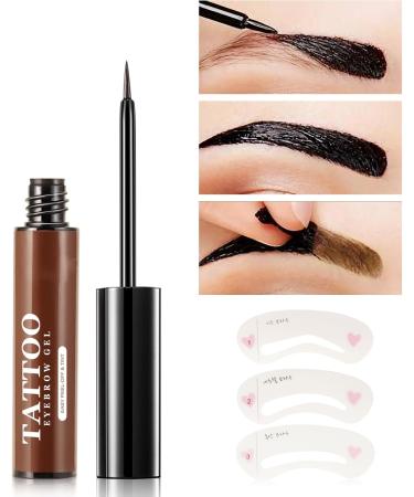 Eyebrow Tint Waterproof Sweat Resistant Eyebrow Paste Natural Three Dimensional Long Lasting With Eyebrow Card Easily create three-dimensional eyebrow shape for a perfect makeup look! (2) - Buy Online on GoSupps.com
