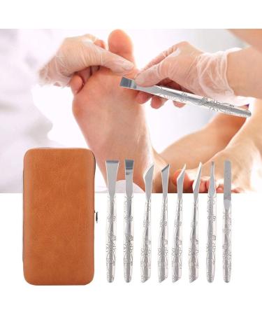 Stainless Steel Foot File Set for Dead Skin Removal - 8pcs Pedicure Tool for Callus Shaving, Women & Men Foot Care - Buy Online on GoSupps.com