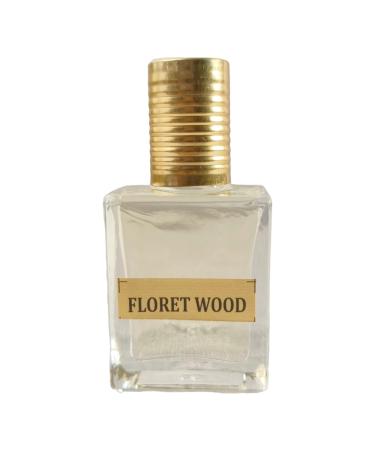 Floret Wood Premium Attar-Atar Perfume Oil Fragrance for Men and Women Unisex Parfume Scent Spray Long Lasting Roll On Essential Oil Itar Semi Natural Non Alcoholic Size Volume: 12ML (0.4 Fl Oz).