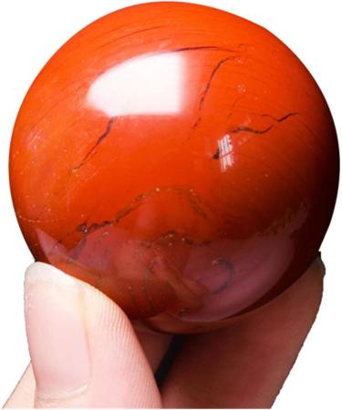 Ornament 1pc Natural Crystal Spheres Stone Decorations Arts Crafts Red Jasper Ball for Fengshuifor Fengshui Decoration Gift Decoration Stone Collection (Color : 1pc 70mm) - Buy Online on GoSupps.com