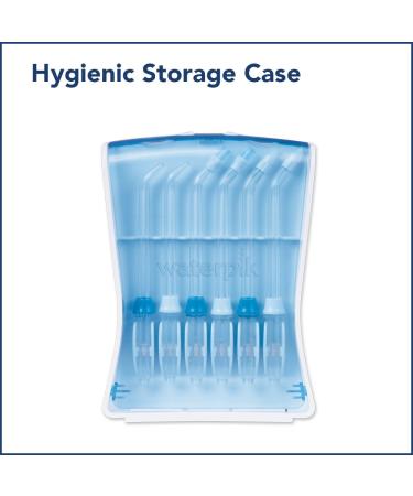 Waterpik Water Flosser Tips Storage Case with 6 Replacement Tips - Convenient, Hygienic, and Sturdy - Buy Online on GoSupps.com