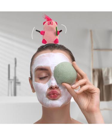 Animal Headbands for Girls Plush Capybara Spa Hairband - Cute Plush Hair Hoop Wide Headband Women Spa Makeup Headband for Washing Face Pink - Buy Online on GoSupps.com