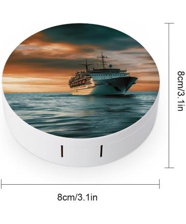 Portable Travel Contact Lens Case - Cruise Ship Design | Stylish Contact Lens Storage Box - Buy Online on GoSupps.com