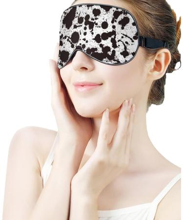 Buy Ink Dots & Splats Sleep Mask for Women | Adjustable Eye Shades with Elastic Strap - Perfect for Relaxation & Travel - Buy Online on GoSupps.com