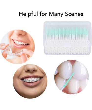 160 Interdental Brushes - Soft Disposable Toothpicks for Oral Care | Eco-Friendly & Safe for Adults & Kids (Green) - Buy Online on GoSupps.com