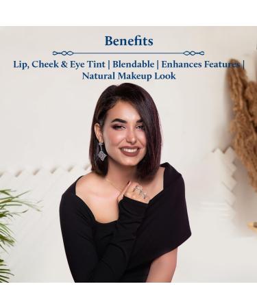 Buy Blue Nectar Lip Tint Stain | Hydrating Sheer Nude Tint with Shea Butter for Natural Lips - 10g - Buy Online on GoSupps.com