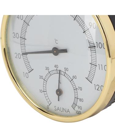 Premium Stainless Steel Sauna Thermometer & Hygrometer - Wall-Mounted Sauna Oven Accessories with Clear Scale for Optimal Sauna Experience - Buy Online on GoSupps.com