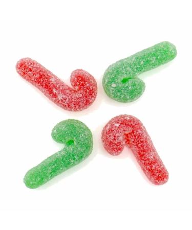 Sugared Candy Canes - 500g Gummy Sweets