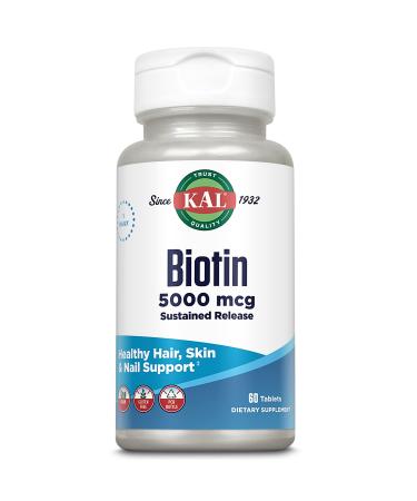 KAL Biotin 5000 TR Tablets 5000 mcg 60 Count